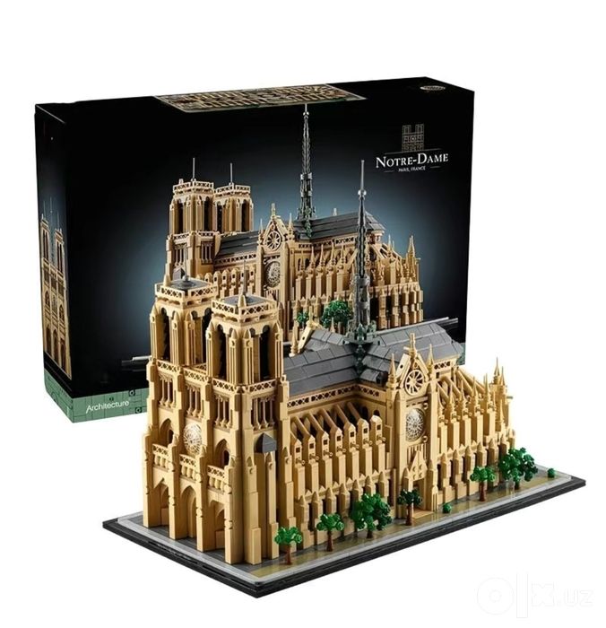 Конструктор лего Notre dame de Paris, лего архитектура