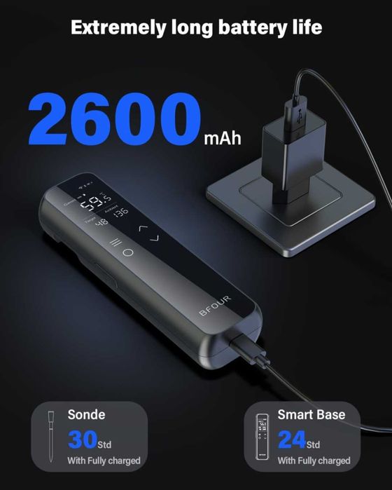 BFOUR WiFi Bluetooth термометър за барбекю,термометър за месо,батерия 2600mAh,BF-70