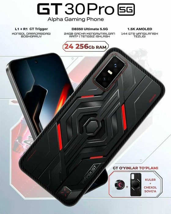 infinix GT 30 pro 12/256 Original Rasmiy Uzum Nasiya Bor