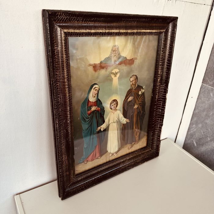 Религиозна картина „Светото семейство“ – 64×52 см, с рамка и стъкло