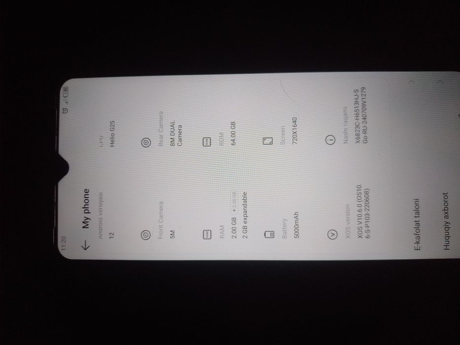 Infiniks smart 6 plus