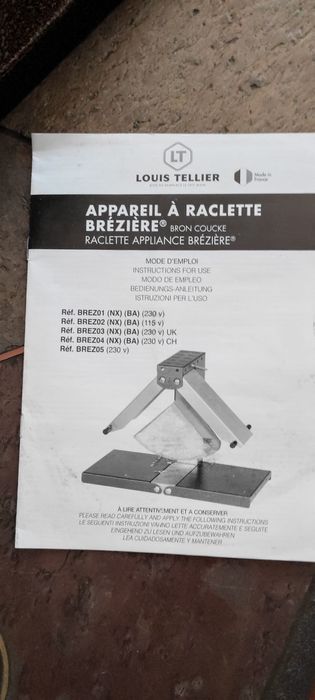 LOUIS TELLIER BRON COUCKE BREZ01  машина за раклет модел Breziere
