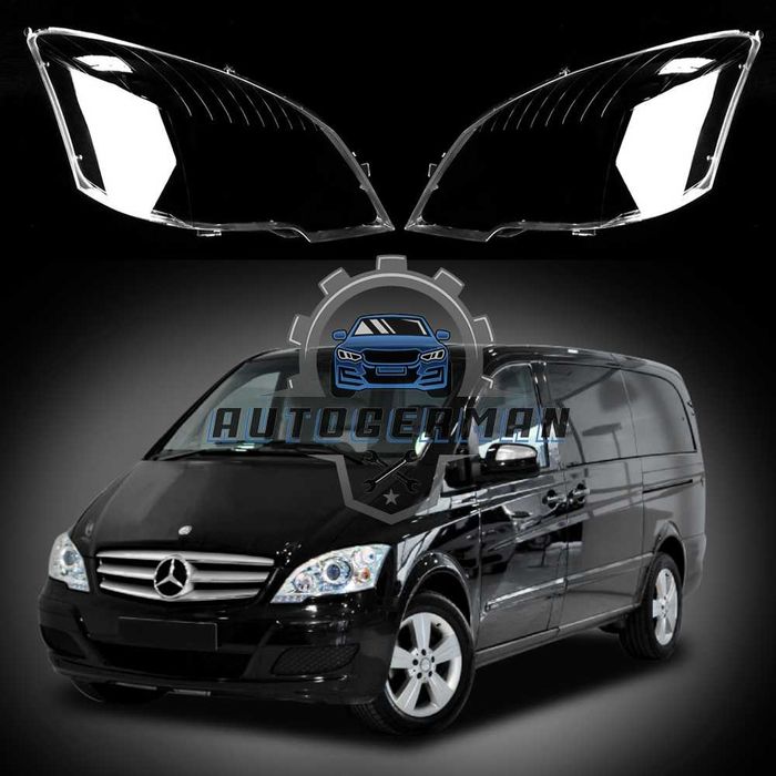 Капаци фарове Mercedes VITO W636 12-16 стъкло фарове крушки xenon Мерцедес Вито фар капак фар стъкло за фар Vito W447 W636