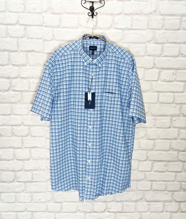GANT Оригинална мъжка риза с къс ръкав размер XXL / 2XL   НОВА