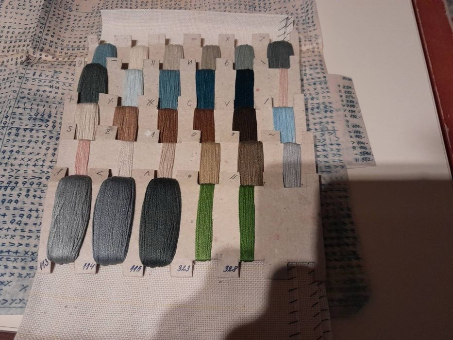 Модели на гоблени, вилерови, с DMC конци