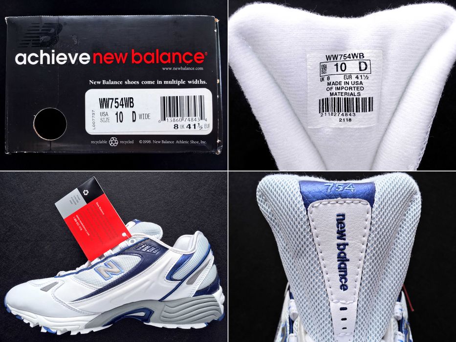 VINTAGE 2000 Made in U.S.A. New Balance® 754 Walkers — 10/8 D (26.5)