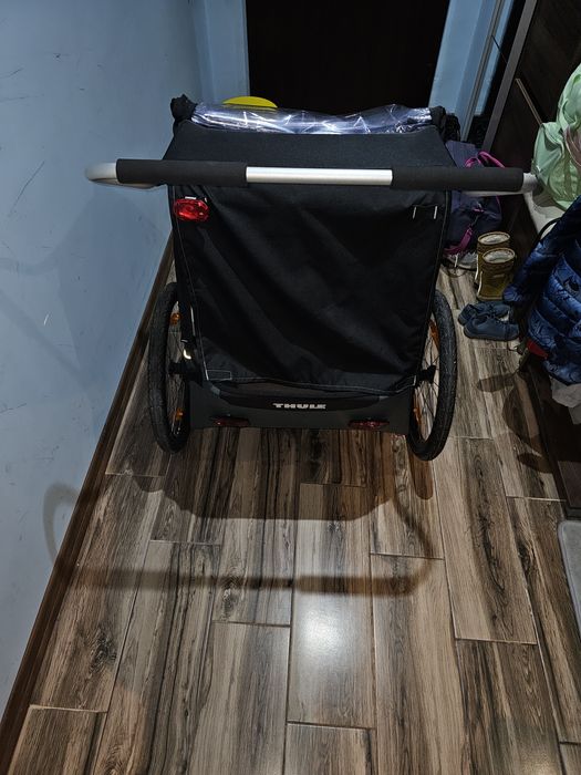 Thule Coaster XT – за две деца, Вело ремарке+детска количка
