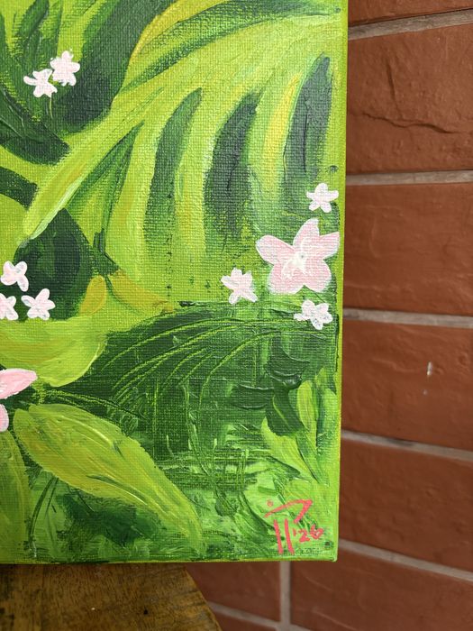 Painting “Parrot in the wild”