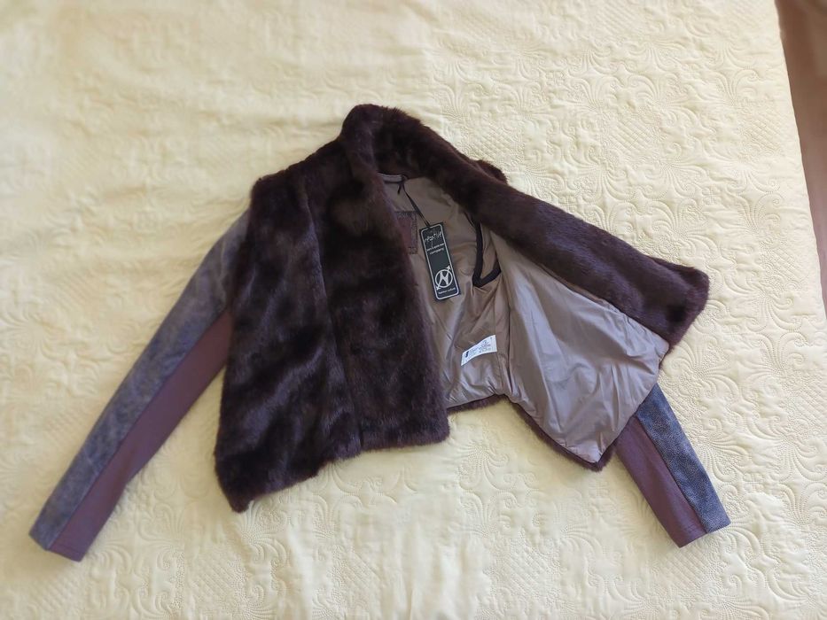 Дамско яке еко кожа