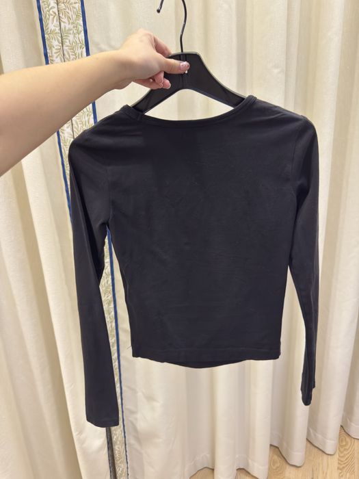 лонгслив diesel черный облегающий