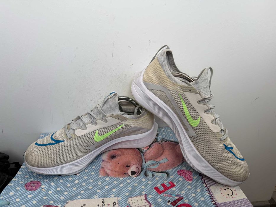 Nike Zoom Fly 4 White Imperial Blue Lime Glow''оригинални маратонки 44 номер