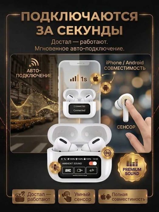 Наушники беспроводные-GENAI-GE5 ANC Pro