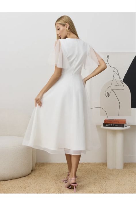 Вечернее белое платье