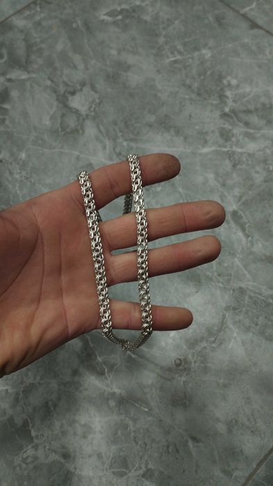 Серебряная цепочка 925 пробы, Kumush tros 925