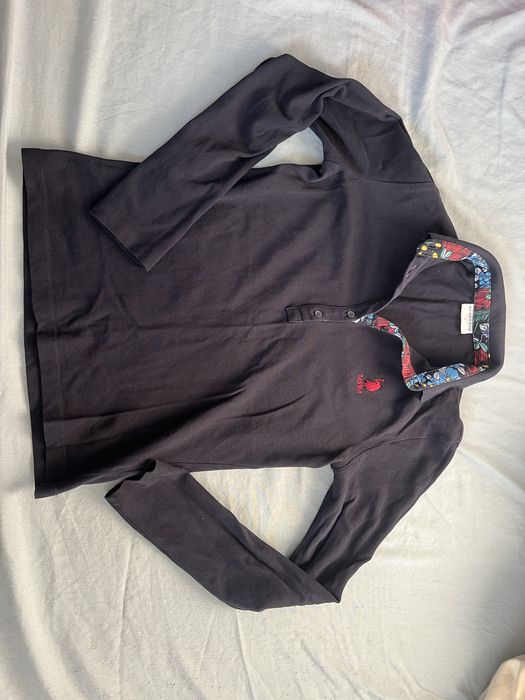 Блуза с якичка USPA с дълъг ръкав