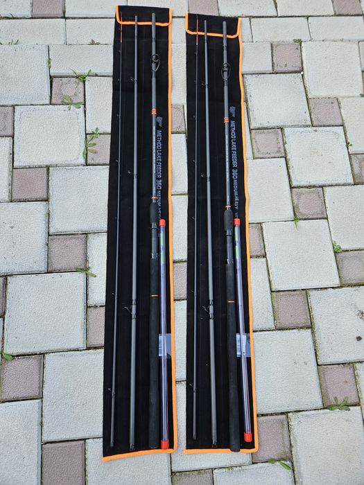 2 × Lanseta Benzar Method Lake Feeder, 3.60m, medium - heavy