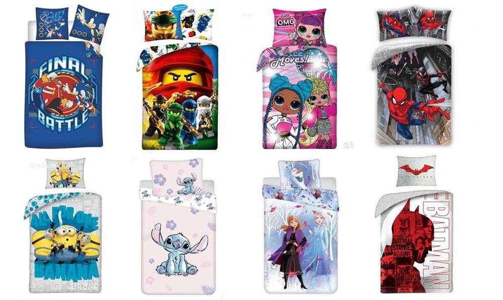 Оригинални детски спални комплекти 100% памук / 25 модела