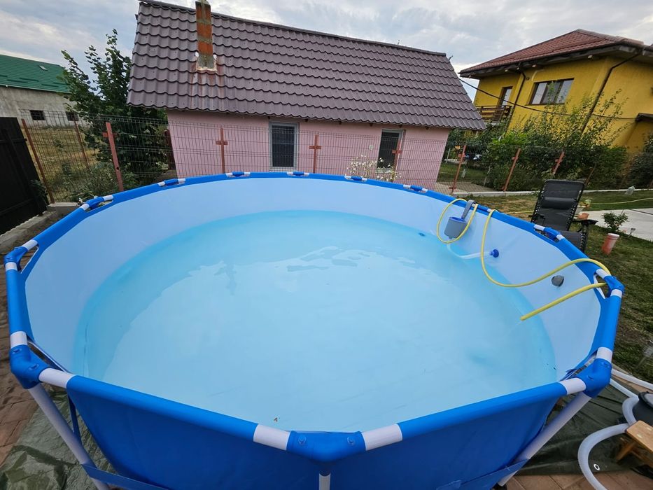 Piscina Bestway Steel Pro 3.96m x 84cm Set, cadru metalic