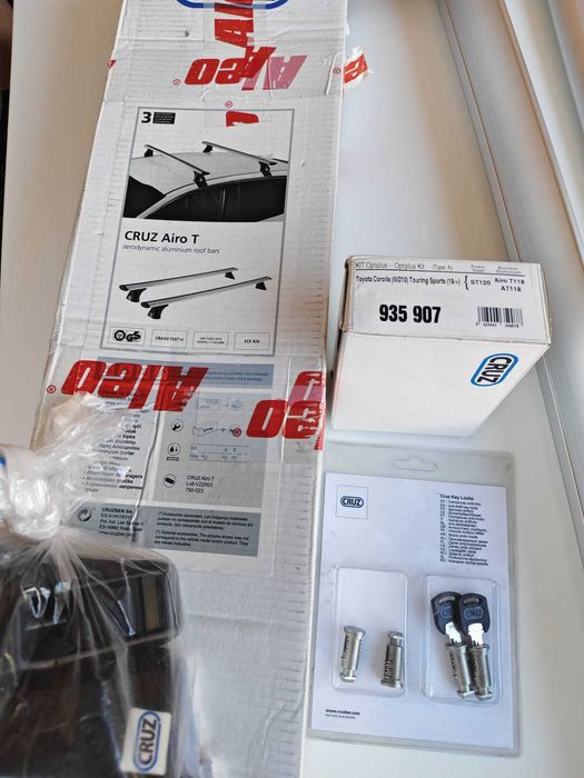 Set 2 Bare transversale aluminiu CRUZ 924-773 Airo T118