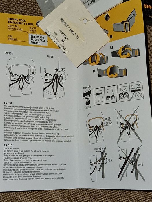 Centura /Ham alpinism singing Rock 5  bucăți