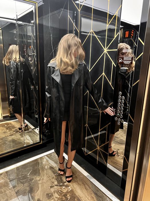 Тренч кож зам б/у