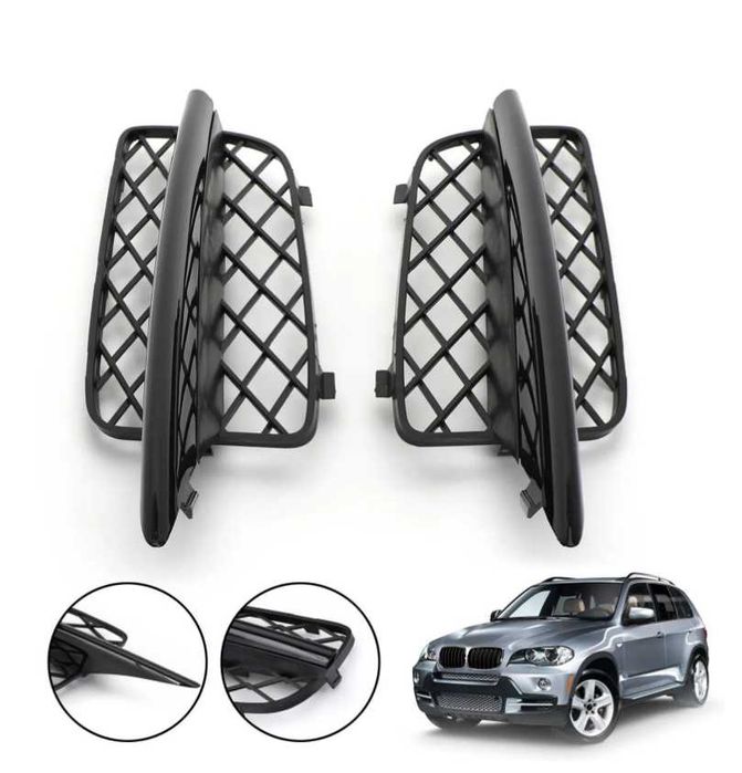 Лява Дясна решетка BMW E70 X5 07-10 БМВ джип 4х4 offroad броня капак