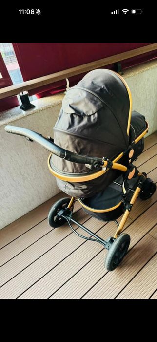 Carucior 3 in 1 BabyDary Negru