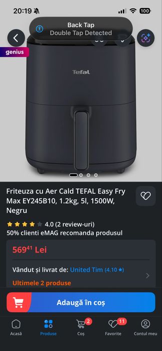 Fripteiza Air Fryer Tefal