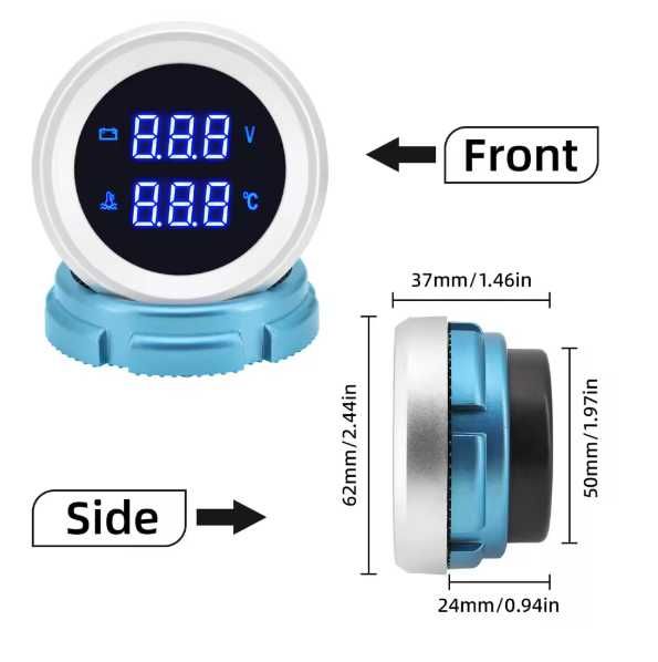 Комбиниран цифров уред за вода / антифриз и напрежение.