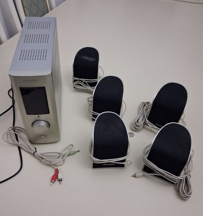 Microlab A-6664 5.1, усилитель и 5 колонок
