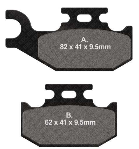 НОВ ЗАДЕН Къдрав Спирачен диск с накладки за 2006-25 Yamaha Raptor 700