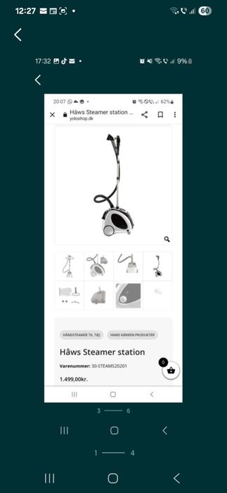 Aparat de călcat cu aburi nou