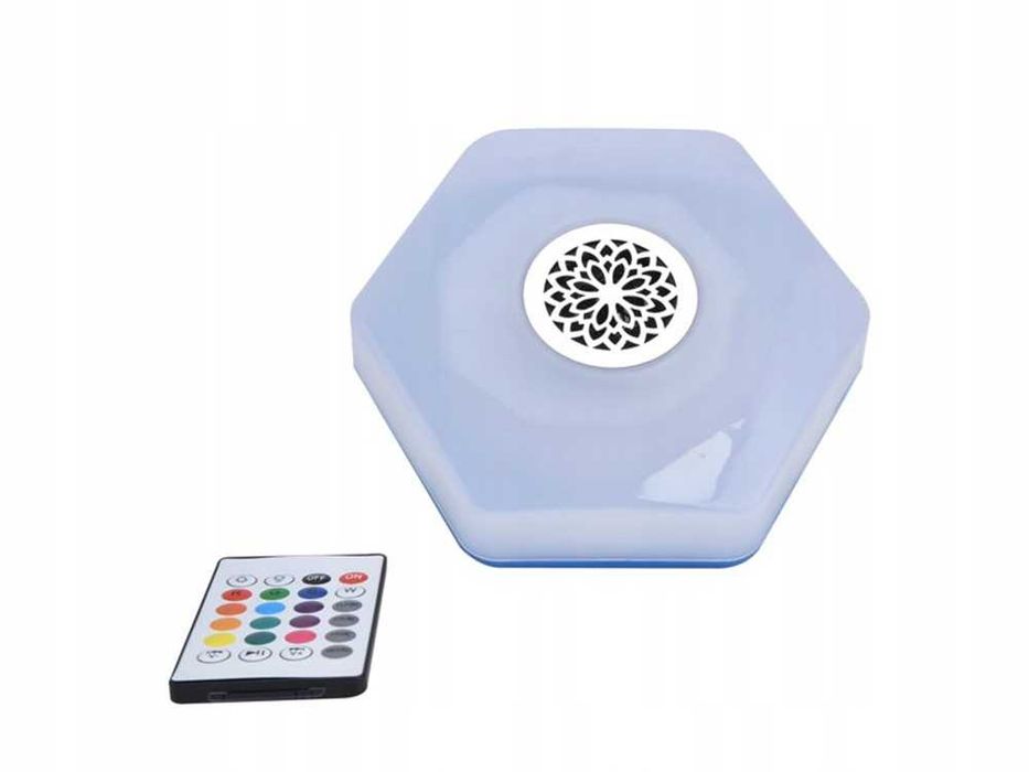 Bec LED RGBW cu difuzor Bluetooth si telecomanda 13 culori + muzica