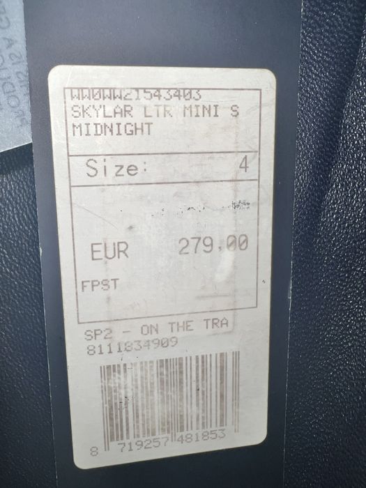 Fusta piele naturala, Tommy Hilfiger, noua cu eticheta mas S .