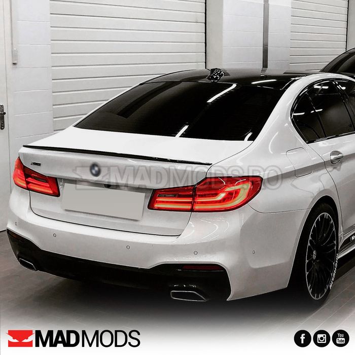 Eleron lip portbagaj haion, 120 cm, Negru Lucios, Multimarca