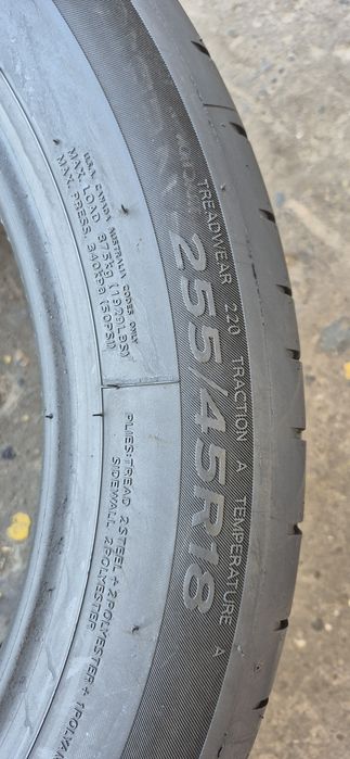 2 anvelope vara ca noi Hankook 255/45/18,dot 2023.Pretul este pe bucata