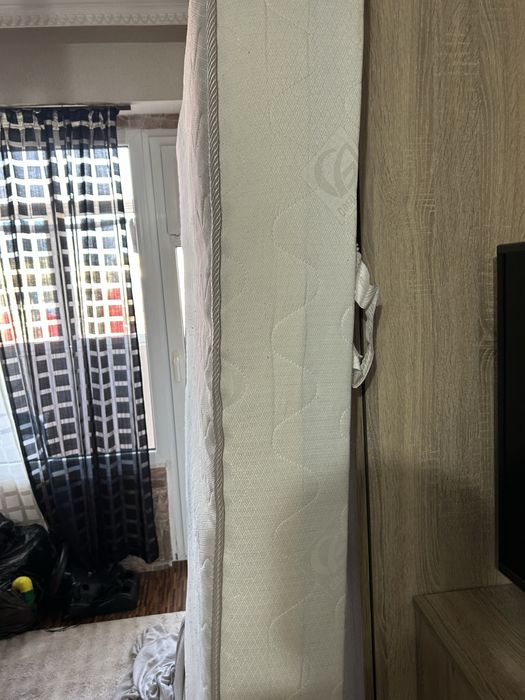 Кожена пейка-ракла, матрак 1.20-1.90см. Шкаф за съхранение