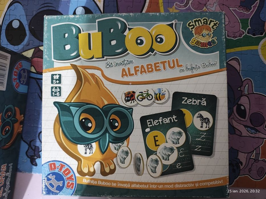 Joc: BuBoo- Să învățăm alfabetul cu bufnița BuBoo-!