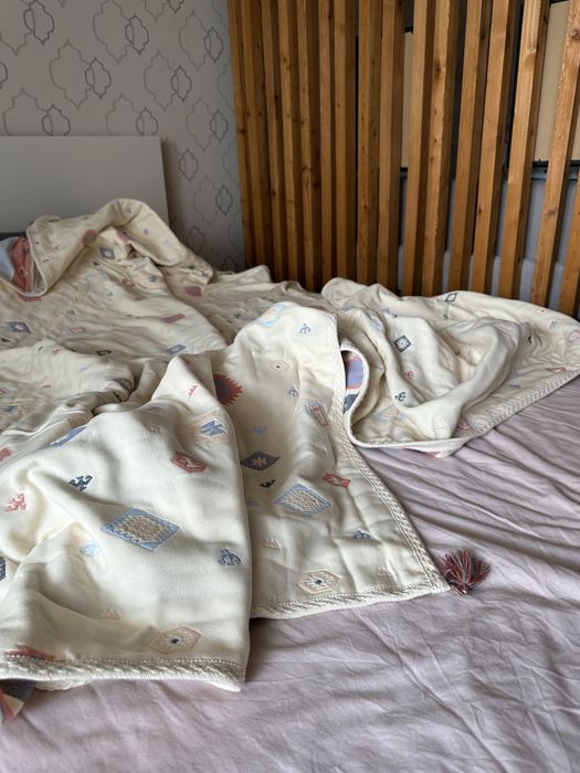 Муслиновый японский плед