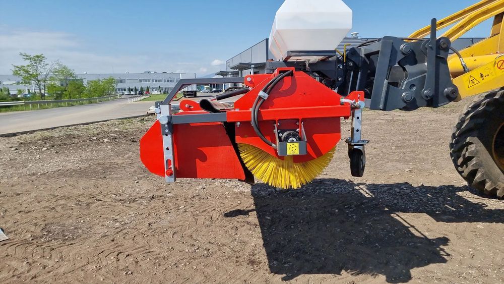 Perie asfalt cu colector si sistem stropire 200 cm