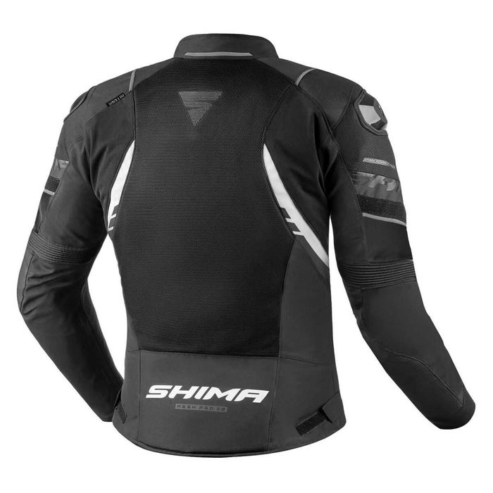 Лятно мото яке за мотор SHIMA MESH PRO Black/White2.0,протектори