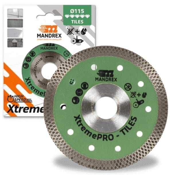 Disc diamantat 125 mm XtremePRO pt. gresie, faianta, portelan, marmura