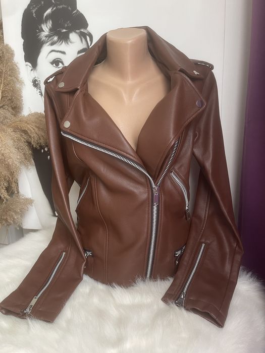 Geaca piele ecologica amrca MANGO