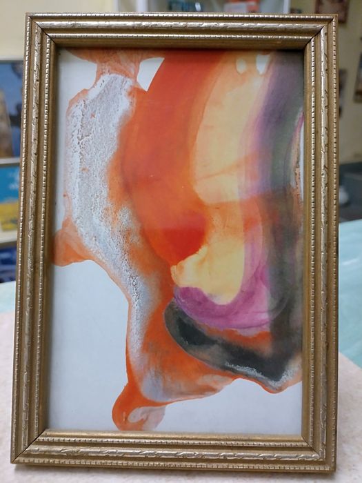 Абстрактен принт от Амстердам в метална рамка