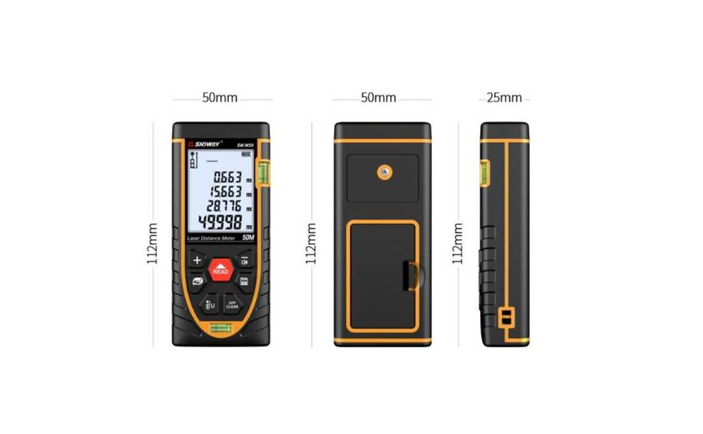 Telemetru laser profesional 100 m