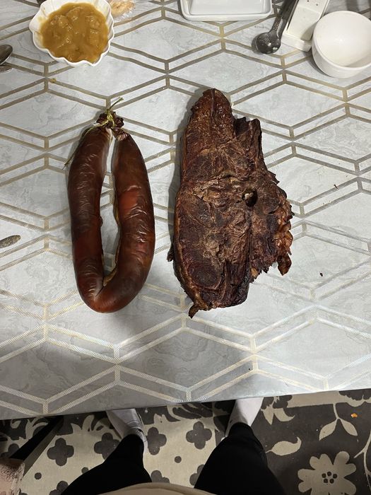 Конина горячего копчения