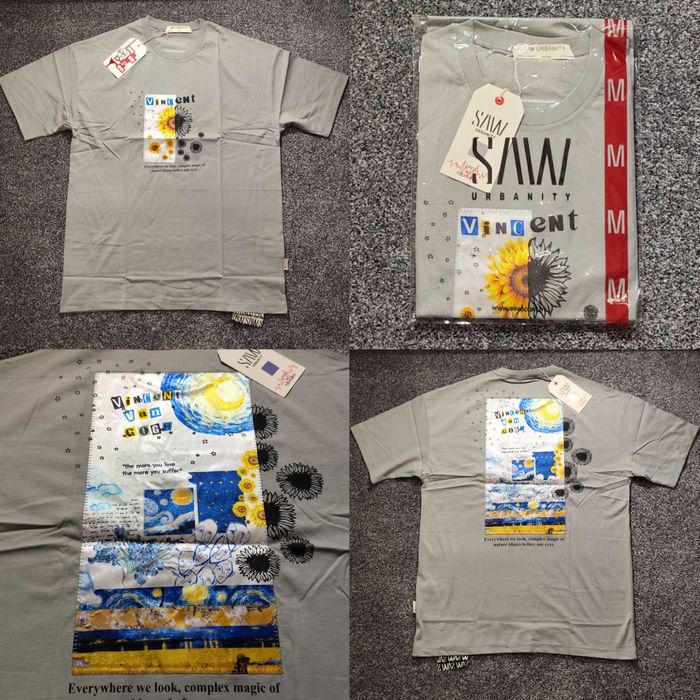 Топ Мъжка тениска фланелка блуза SAW URBANITY Van Gogh качество памук