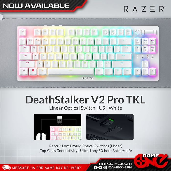 Razer DeathStalker v2 pro tkl Механическая Клавиатура