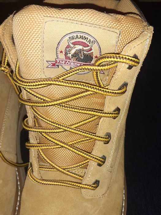 ЧИСТО НОВИ Oбувки ботуши от естествена кожа Brahma Размер 47