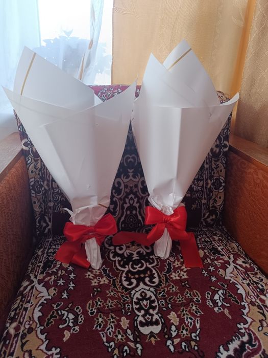 Цветы из ленты ручной работы